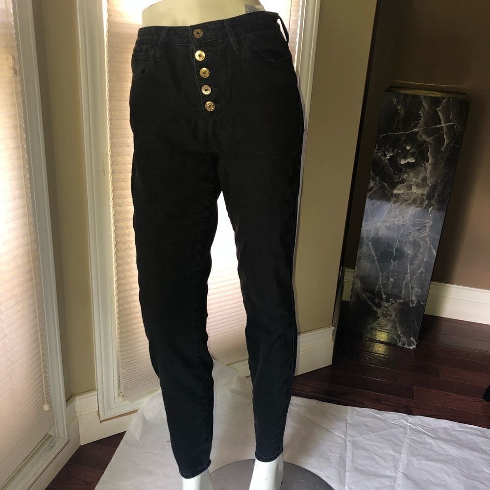 Guess 5 Button Black Jeans
